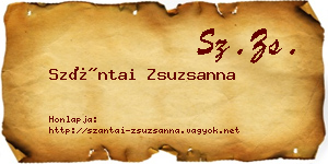 Szántai Zsuzsanna névjegykártya