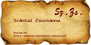 Szántai Zsuzsanna névjegykártya